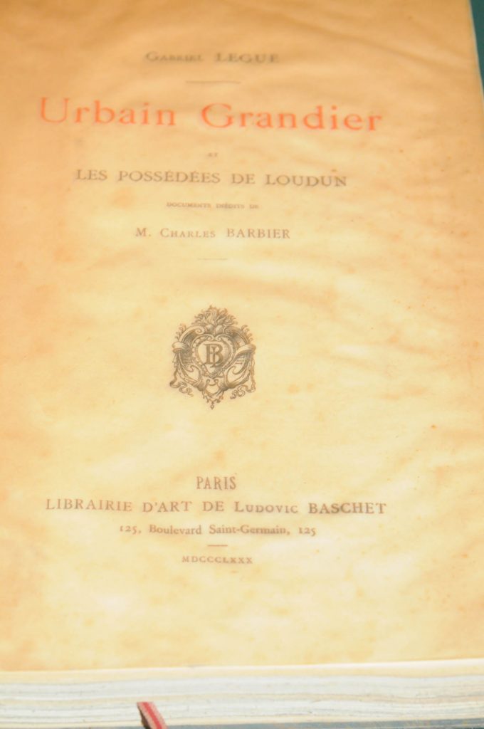 LEGUE, Urbain Grandier et les Possédées de Loudun, Paris, Librairie d'Art de Ludovic Baschet, 1880